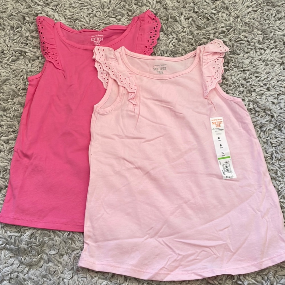 Jumping Beans Softest Tee Tanks, Size 6